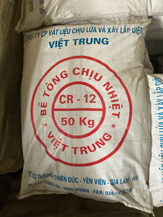 Bê tông chịu nhiệt CR-12