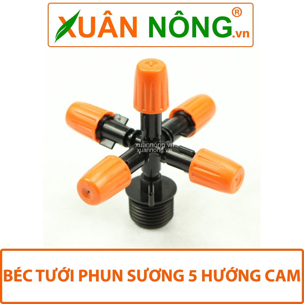 Béc tưới phun sương 5 hướng cam