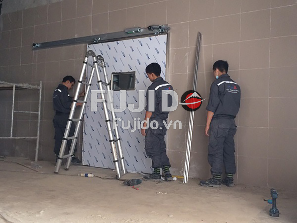 Lắp đặt cửa tự động cho bệnh viện đa khoa Lạng Sơn