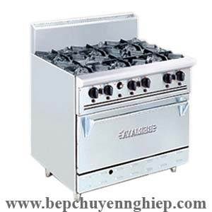 Bếp âu 4 họng có lò nướng