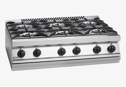 Bếp Âu 6 bếp không lò nướng dùng gas