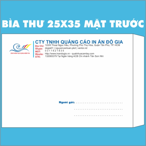 In bìa thư