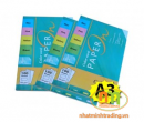 Bìa A3 ngoại màu xanh blue