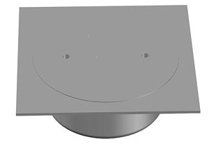 Thông tắc Inox Mặt vuông