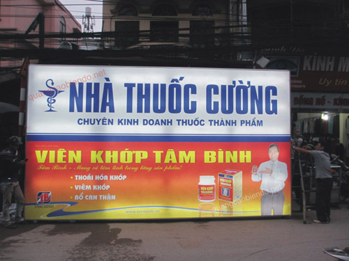 Biển hộp đèn bạt Hiflex