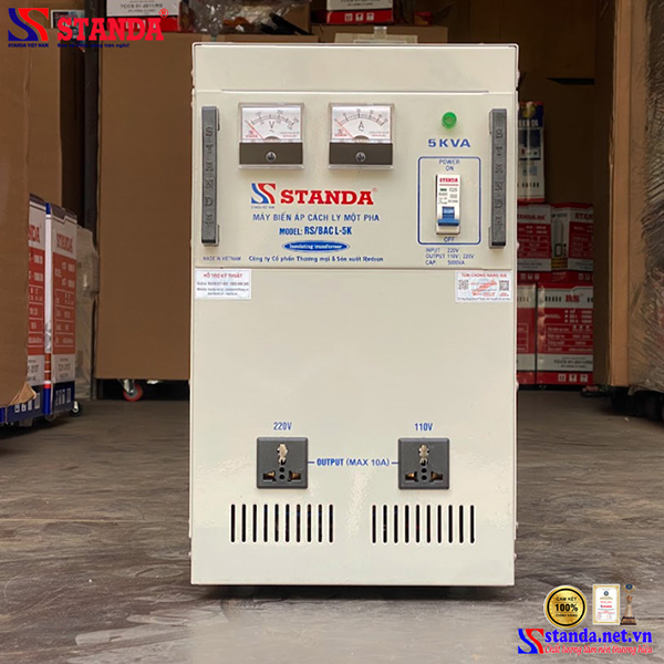 Biến áp cách ly Standa 5KVA