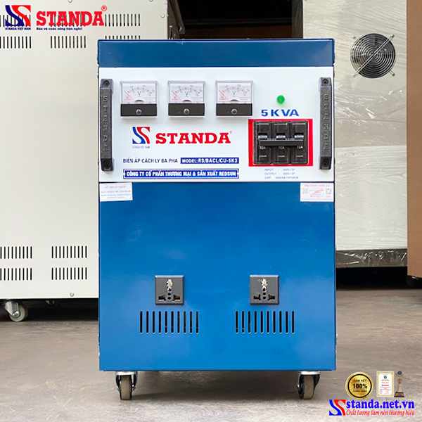 Biến áp cách ly Standa 5KVA 3 pha dây đồng