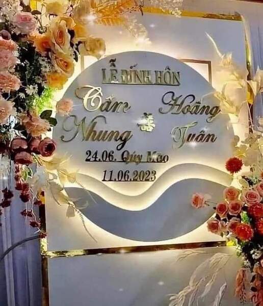 Biển đèn Led lễ đính hôn