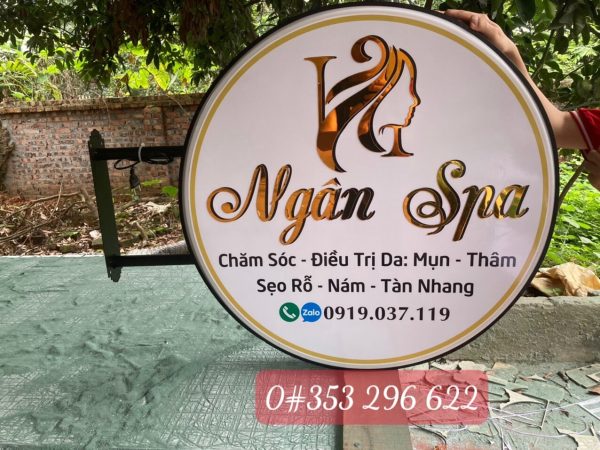 Biển hộp đèn Spa