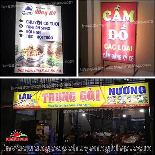 Biển hộp đèn bạt Hiflex