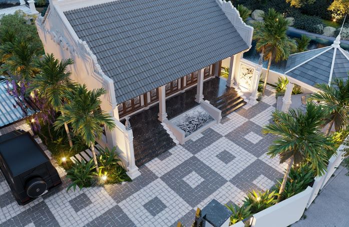 Thi công biệt thự sân vườn