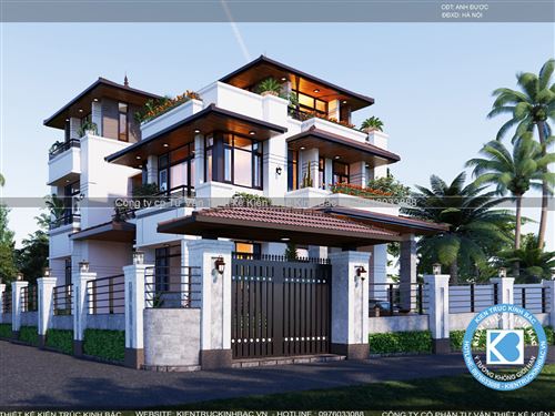 Thiết kế biệt thự 3 tầng