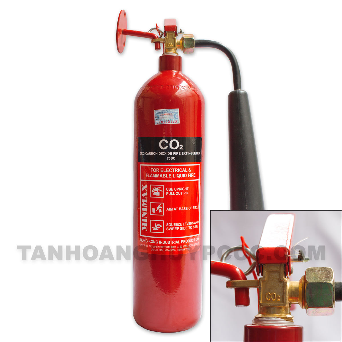 Bình chữa cháy đã nạp khí CO2 loại 3kg