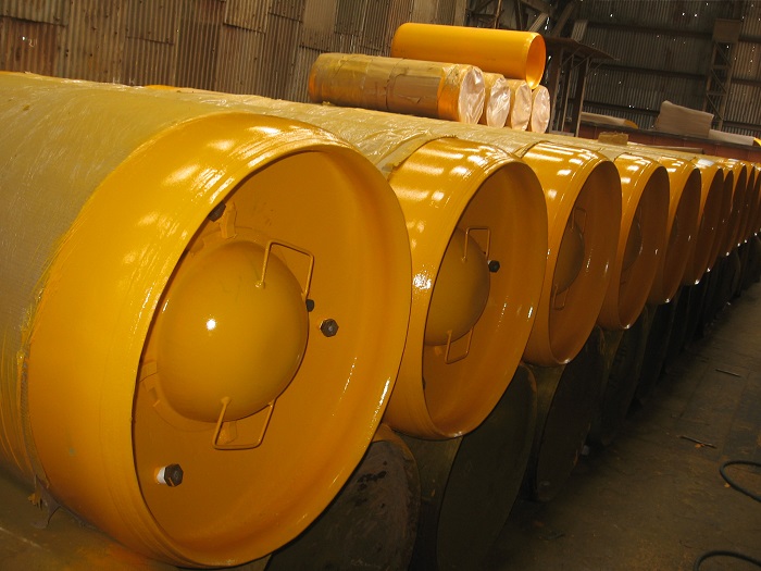 Bình thép chứa hơi Clo loại 907kg - ấn Độ