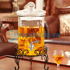 Bình trụ tròn thủy tinh