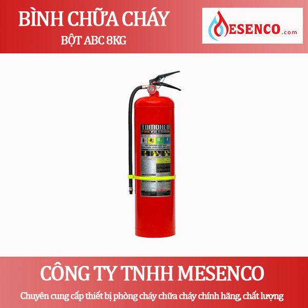 Bình chữa cháy xách tay loại bột ABC 8KG