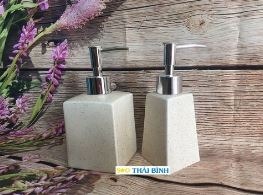 Bình đựng dầu gội gốm
