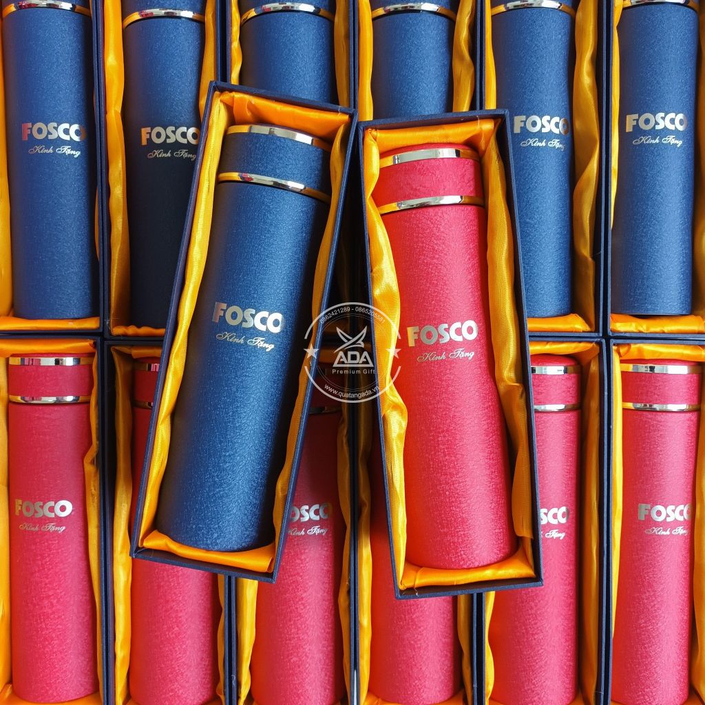 Bình giữ nhiệt cao cấp in logo Fosco