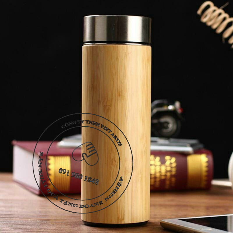 Bình giữ nhiệt vỏ tre