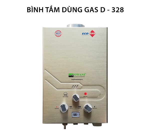 Bình tắm dùng gas