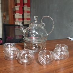 Bộ ấm chén thủy tinh