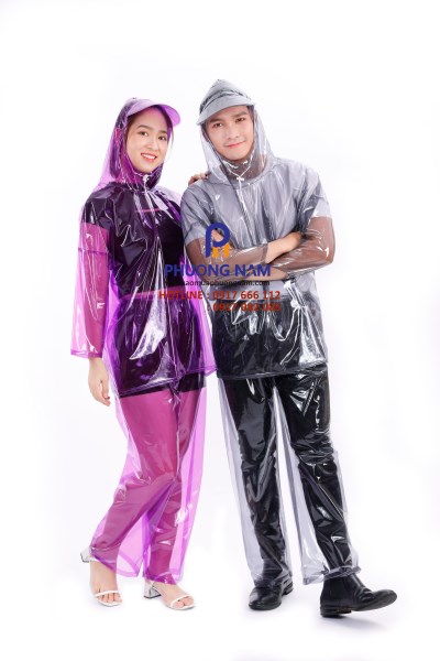 Bộ áo mưa PVC không màu