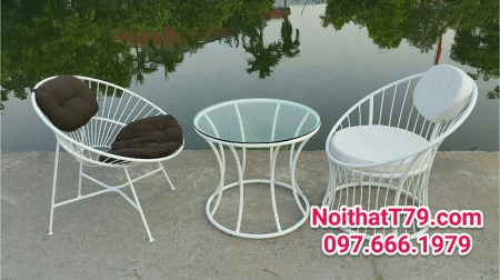 Bộ bàn ghế sắt mĩ nghệ