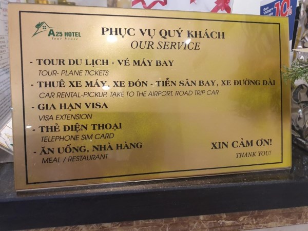 Bộ chữ ngoài công ty
