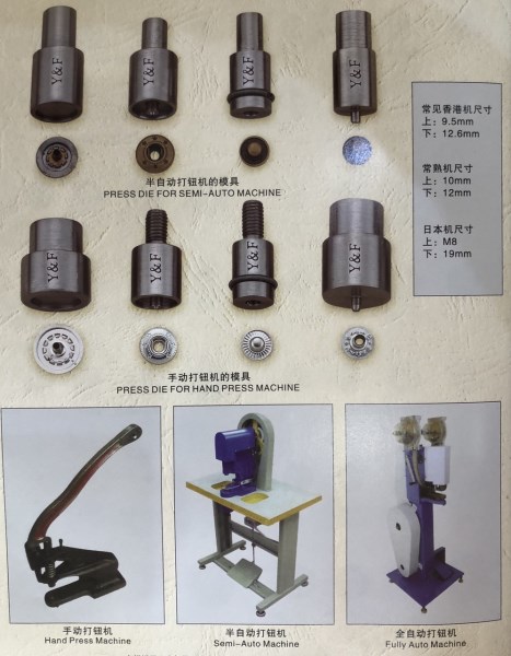 Bộ cối và máy đóng mắc cáo