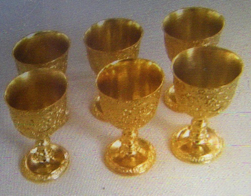 Bộ ly mạ vàng