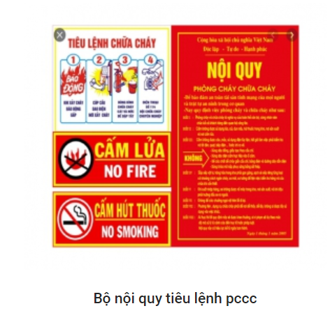 Bộ nội quy tiêu lệnh PCCC