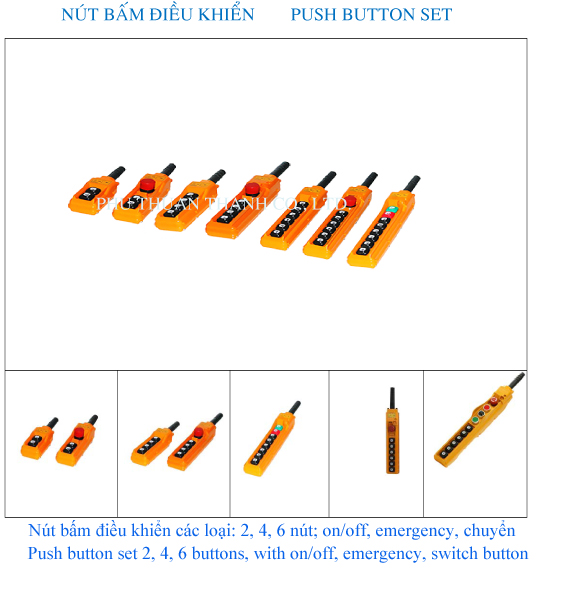 Bộ nút bấm điều khiển