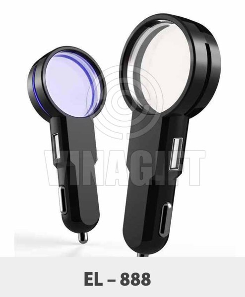 Bộ sạc xe hơi USB kép có quảng cáo