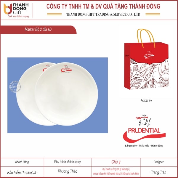 Bộ 2 đĩa tròn sứ