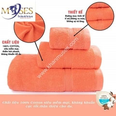 Bộ 3 cotton màu cam