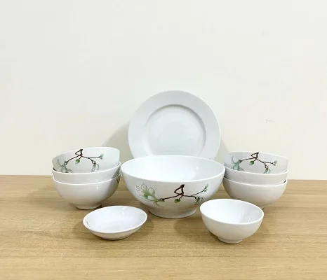Bộ bát ăn Bát Tràng họa tiết 01