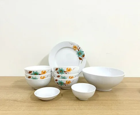 Bộ bát ăn Bát Tràng họa tiết 02