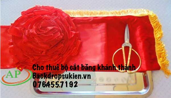 Cho thuê bộ cắt băng khánh thành