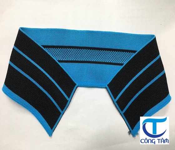 Bo cổ áo thun viền xanh đen