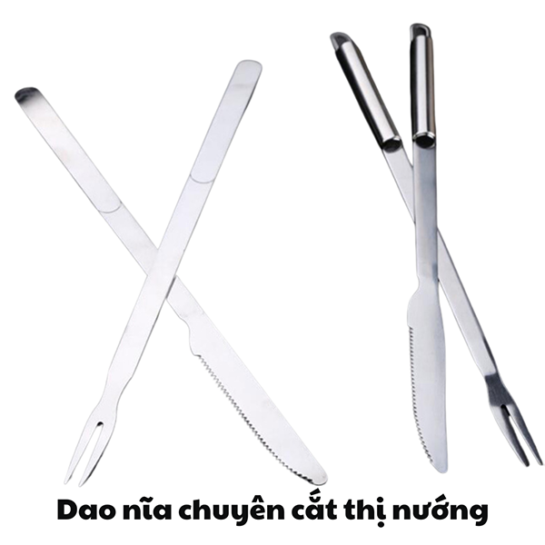 Bộ dao nĩa chuyên cắt thịt nướng