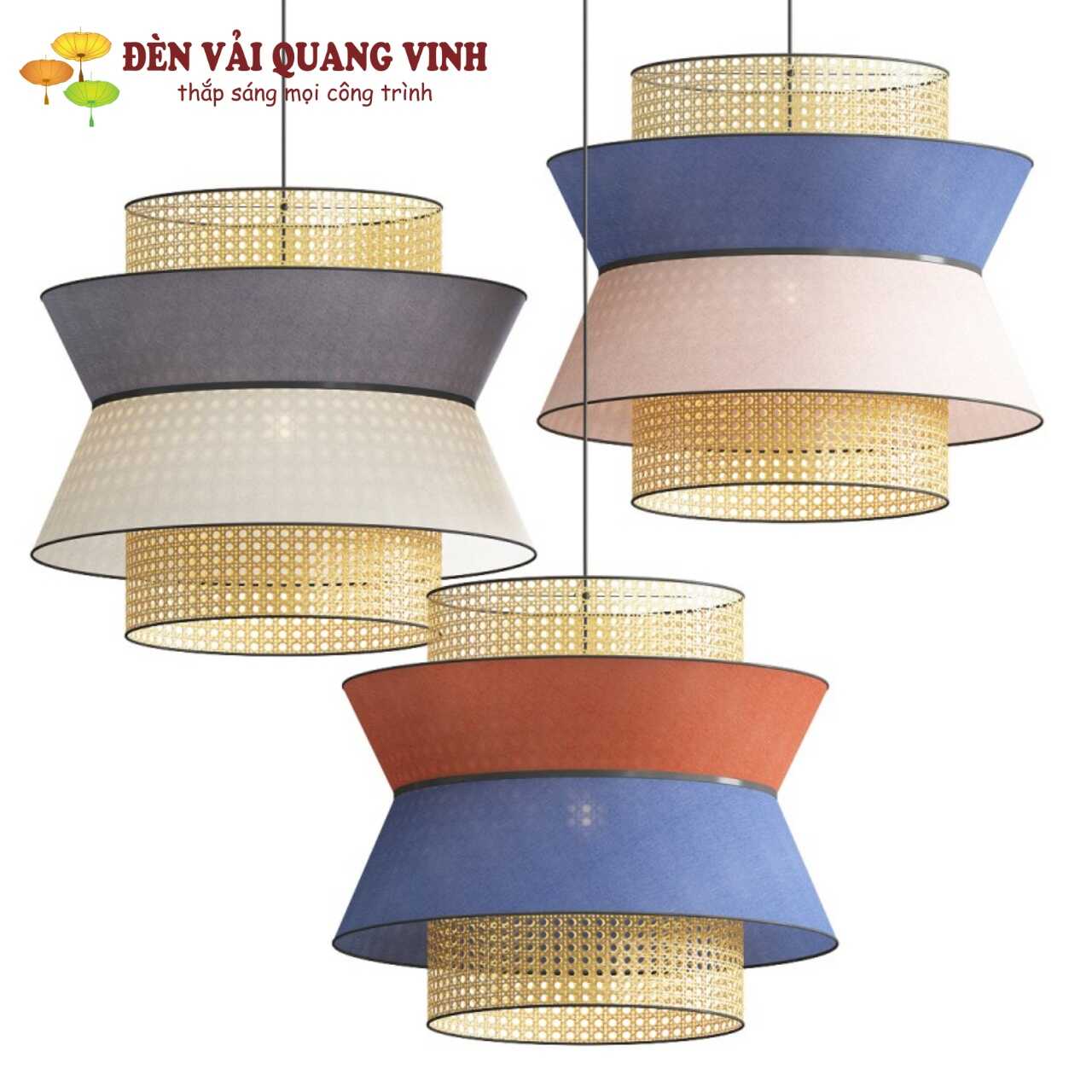 Bộ đèn mây trang trí