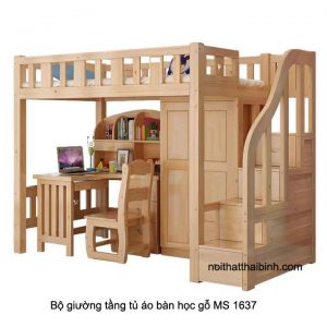 Giường tầng, tủ, bàn học