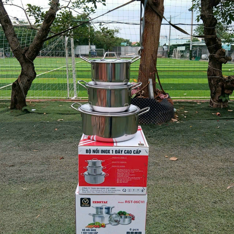 Bộ nồi inox 1 đáy cao cấp