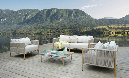 Bộ sofa 3-1-1 dây dù khung nhôm RASF-215