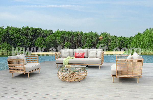 Bộ sofa giả tre 3-1-1 ngoài trời RASF-173