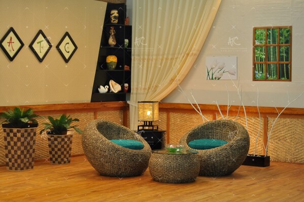 Bộ sofa lục bình 2 ghế WAIS-085