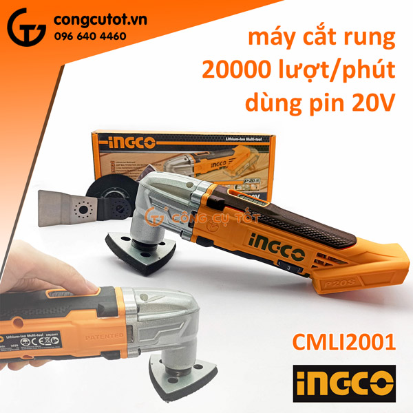 Bộ thân máy cắt rung pin Ingco CMLI2001