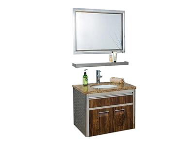 Bộ tủ Lavabo Inox - kiếng soi BLV-08