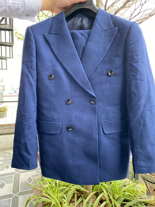 Bộ vest vải dứa