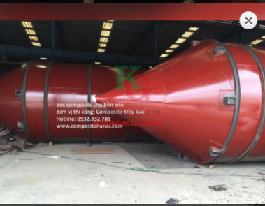 Bọc Composite cho bồn silo